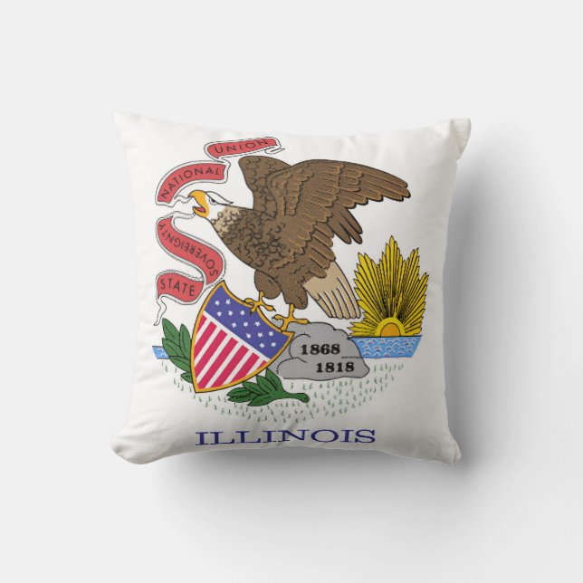 Illinois Flag Kissen (Vorderseite)