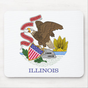 Illinois Flag Mousepad