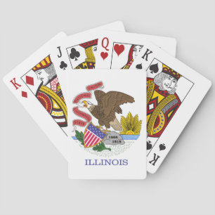 Illinois Flag Spielkarten