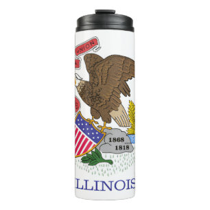 Illinois Flag Thermosbecher