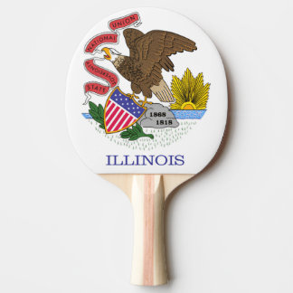 Illinois Flag Tischtennis Schläger