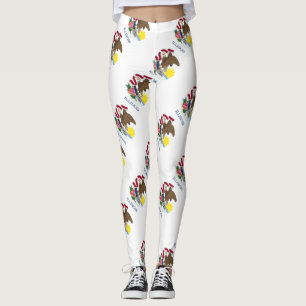 Illinois-Flagge Leggings