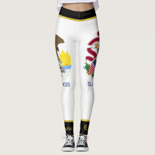Illinois-Flagge Leggings