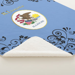 Illinois-Flagge Sherpadecke