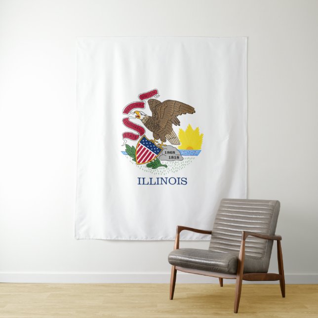 Illinois-Flagge Wandteppich (Beispiel)