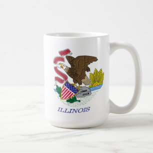 Illinois-Flaggen-Tasse Kaffeetasse