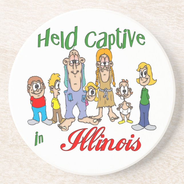 Illinois Funny Trailer Park Dessous de verre Sands (Devant)