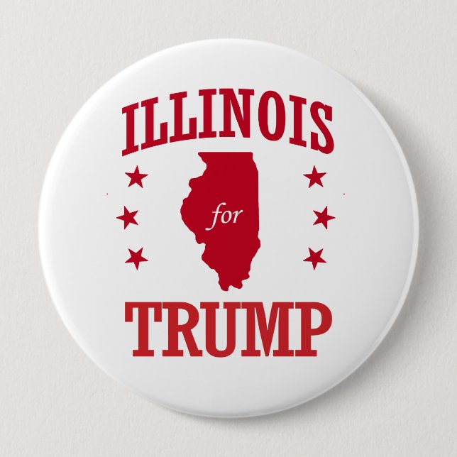 ILLINOIS FÜR DONALD TRUMP BUTTON (Vorderseite)
