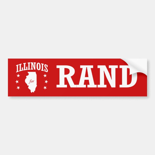 ILLINOIS FÜR RAND PAUL AUTOAUFKLEBER (Vorne)