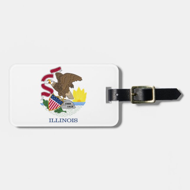 Illinois Gepäckanhänger (Vorderseite horizontal)