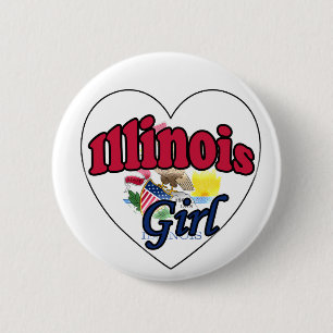Illinois Girl Button