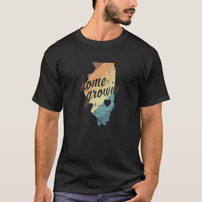 Illinois Home grown USA America T-Shirt (Vorderseite)