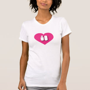 Illinois hot pink heart - I Liebe il T-Shirt