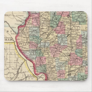 Illinois Karte von Mitchell Mousepad