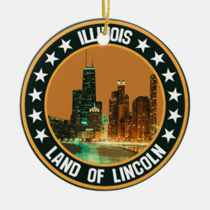 Illinois Keramik Ornament