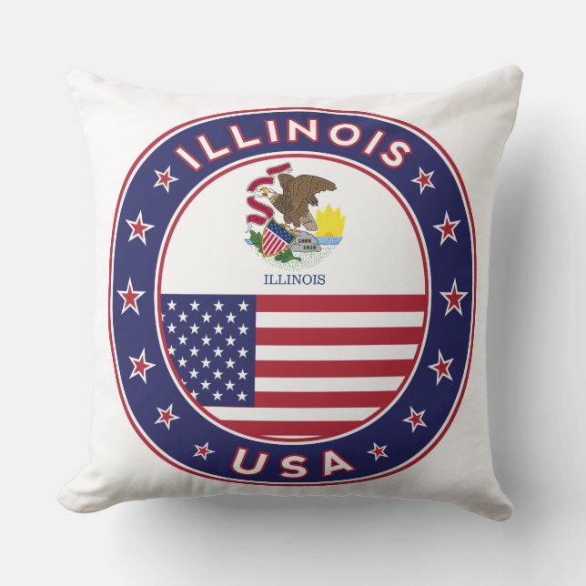 Illinois Kissen (Vorderseite)