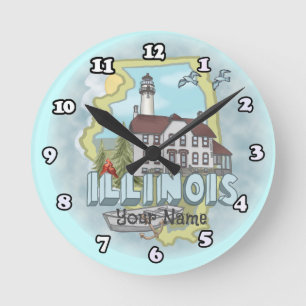 Illinois Leuchtturm Uhr