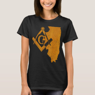 Illinois Masons Grand Lodge Af&am Freemason Vater T-Shirt