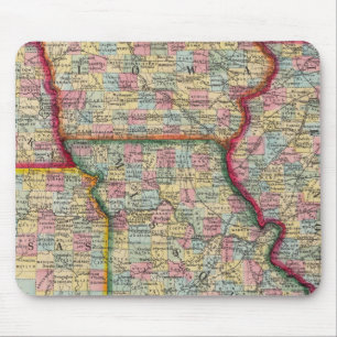 Illinois, Missouri, Iowa, Nebraska und Kansas Mousepad