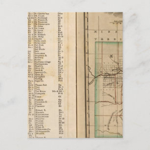 Illinois, Missouri Postkarte