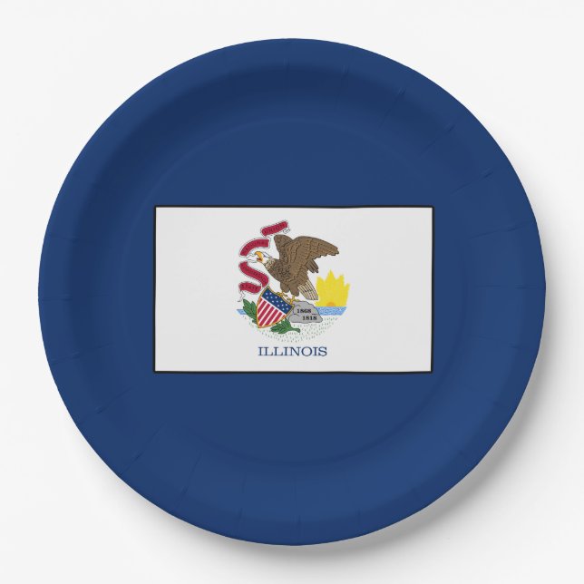 Illinois Pappteller (Vorderseite)