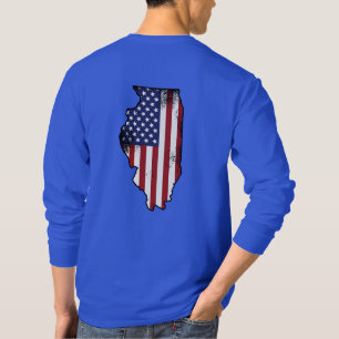 Illinois Patriot Long Sleeved T - Shirt