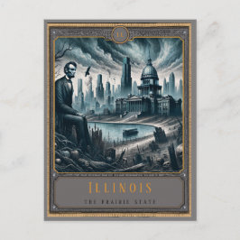 Illinois | Postkarte Gothic Art