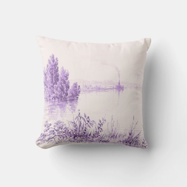 Illinois River at Peoria II Throw Pillow Kissen (Vorderseite)