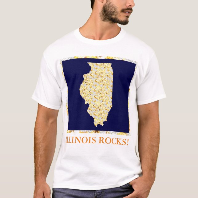 ILLINOIS ROCKS T-Shirt (Vorderseite)