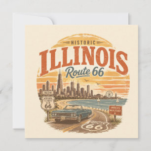 Illinois Route 66 Lakefront-Reisehinweise Karte