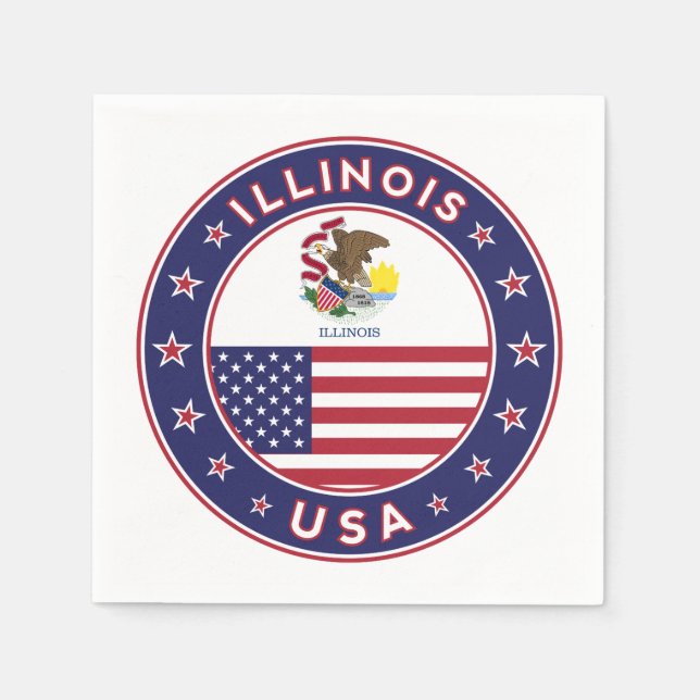 Illinois Serviette (Vorderseite)