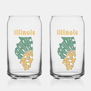Illinois Spitzname Wortkunst Dosenglas
