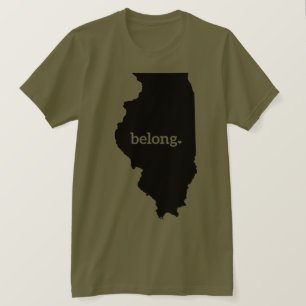 Illinois Staat Map Belong T-Shirt