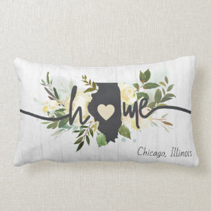 Illinois Staat Personalisiert Ihre Zuhause City Ru Lendenkissen
