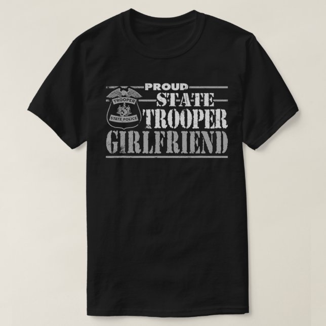 Illinois Staat Police Staat Police Girlfriend Gif T-Shirt (Design vorne)