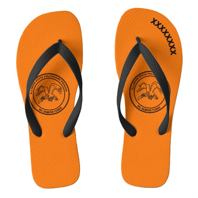 Illinois Staat Politische Gefangenschaft Flip Flops (Fußbett)