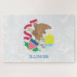 Illinois Staatliche Fahne