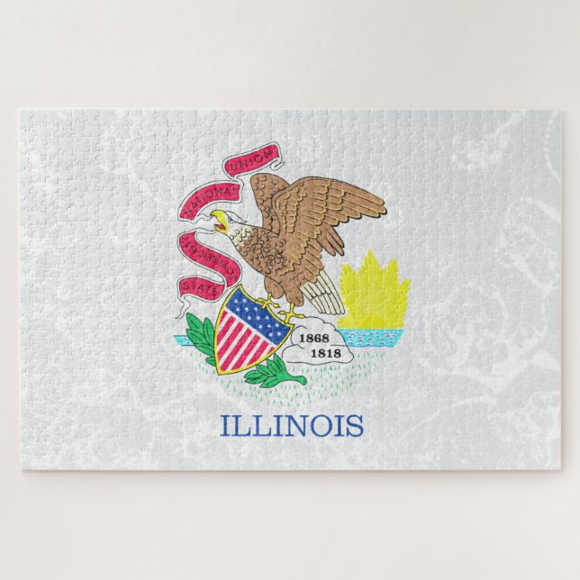 Illinois Staatliche Fahne (Horizontal)