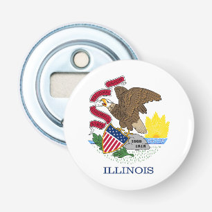 Illinois Staatsflagge Flaschenöffner