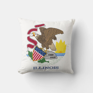 Illinois Staatsflagge Kissen