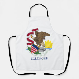 Illinois Staatsflagge Schürze