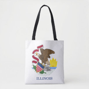 Illinois Staatsflagge Tasche