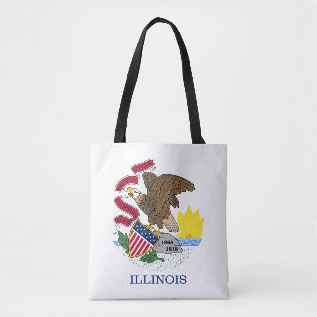 Illinois Staatsflagge Tasche (Vorderseite)