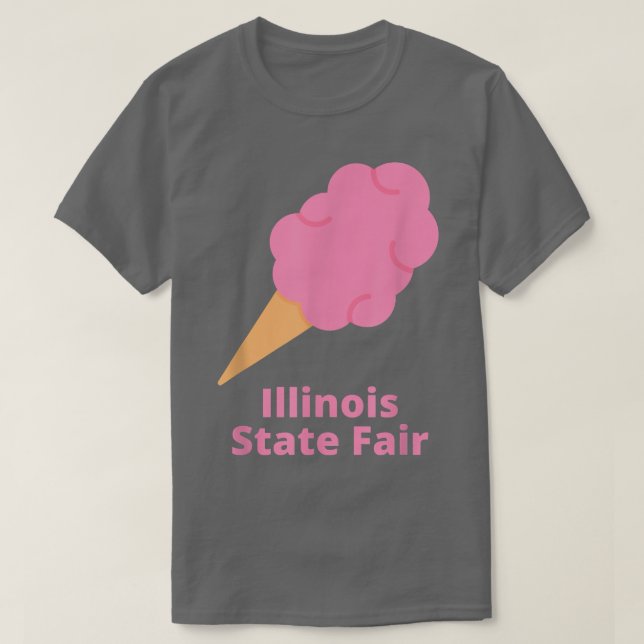 Illinois State Fair Pink Cotton Candy County Fair  T-Shirt (Design vorne)