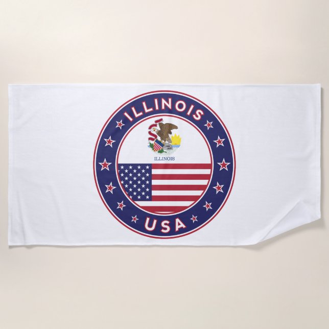 Illinois Strandtuch (Vorderseite)