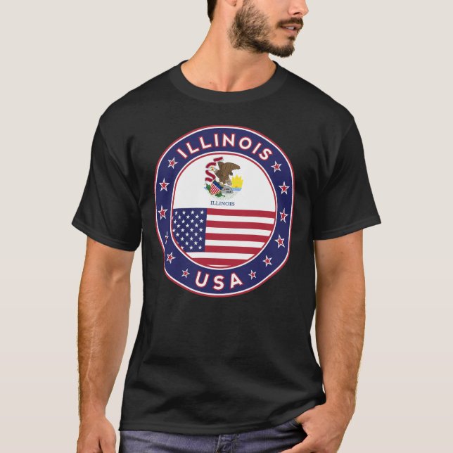 Illinois, T - Shirt Illinois, (Vorderseite)