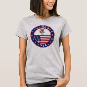 Illinois, T - Shirt Illinois,