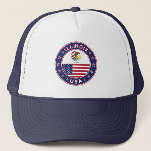 Illinois, T - Shirt Illinois, Truckerkappe
