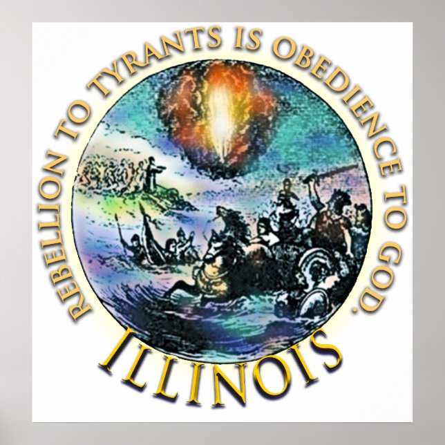 Illinois-Tee-Party-Plakate Poster (Vorne)