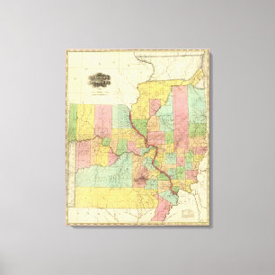 Illinois und Missouri 4 Leinwanddruck